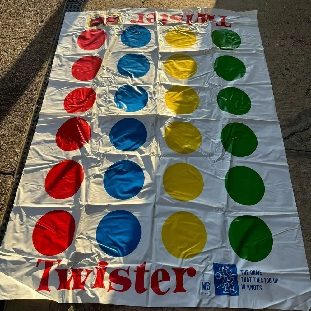 Twister Game Mat And Spinner 1966